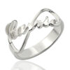 Anillo personalizado con símbolo infinito y nombre. GrethyFashion joyería personalizada